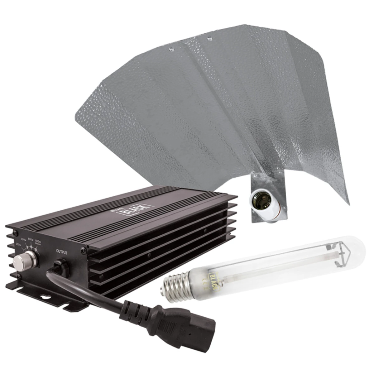 LUMii Black Beleuchtungsset EVG Mit Reflektor Und 600 W HPS 1 LUMii Black Beleuchtungsset EVG Mit Reflektor Und 600 W HPS