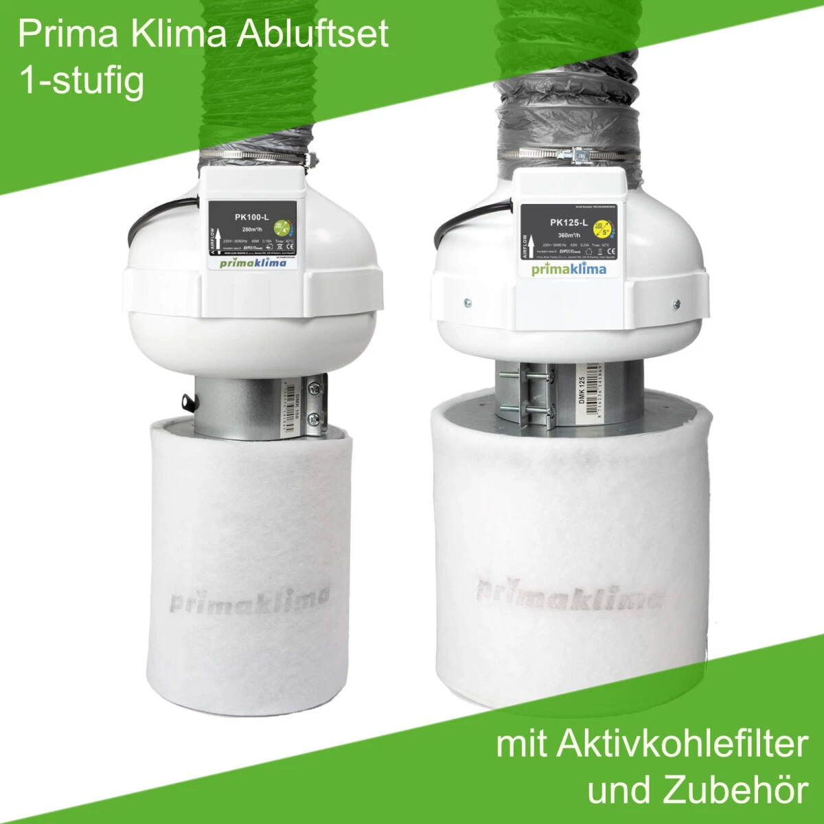 Prima Klima Abluftset 1-stufig 1 Prima Klima Abluftset 1-stufig